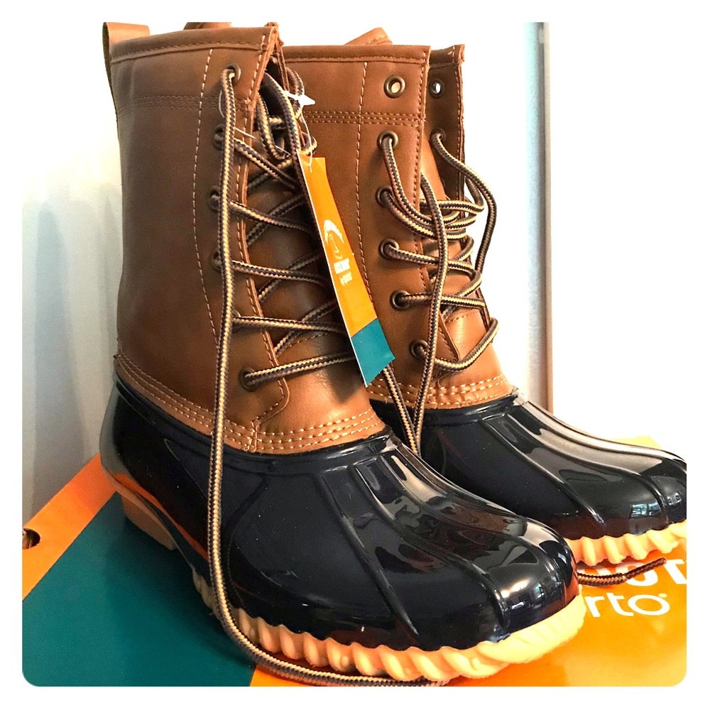 🚫SOLD🚫NWT Sporto Ariel Duck Boots